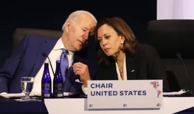 El presidente de Estados Unidos, Joe Biden, y la vicepresidenta estadounidense, Kamala Harris. 