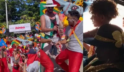 Imágenes de la comitiva del Casino Zamba y de integrantes de Son Latino.