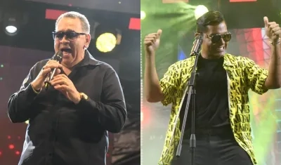 Tito Nieves y Juanda Caribe.