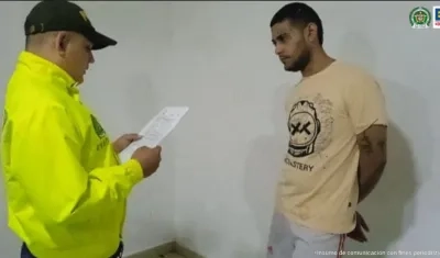 Jhony Alfonso Manjarrez Polo, alias ‘Wasson’, uno de los presuntos sicarios. 