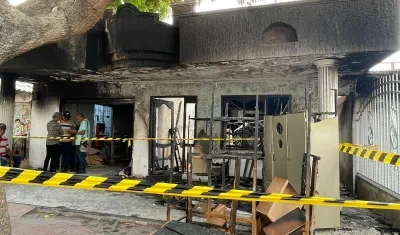 Vivienda donde ocurrió el incendio el pasado 1 de febrero. 