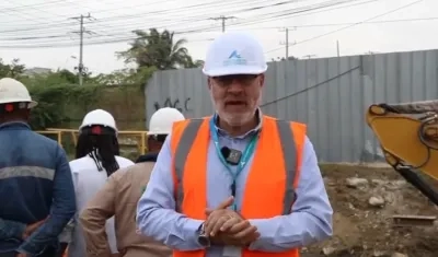 El gerente de Acuacar, Manuel Vicente Barrera