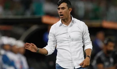 Jhon Jairo Bodmer, técnico saliente del Atlético Nacional. 