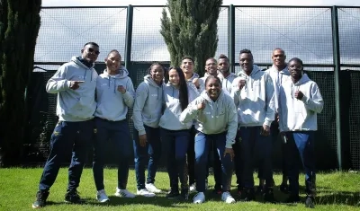 Integrantes de la Selección Colombia de boxeo. 