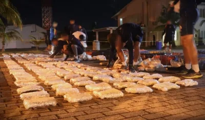 La marihuana incautada en San Andrés
