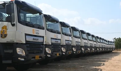 Los 40 carrotanques permanecen en una base militar de La Guajira