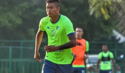 Luis Sandoval, delantero del Deportivo Cali. 