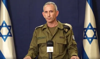 Daniel Hagari, almirante y portavoz del Ejército de Israel.
