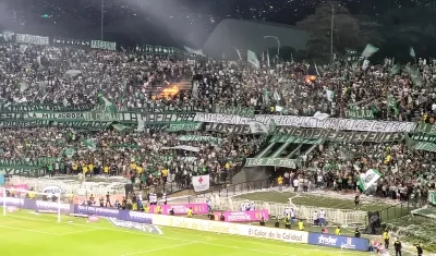 Los actos vandálicos ocurrieron en la tribuna dur del estadio Atanasio Girardot. 