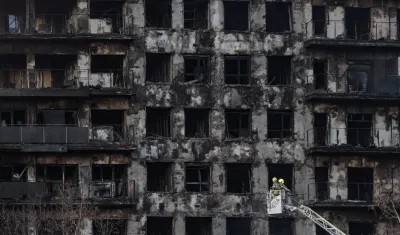 En total, 140 apartamentos quedaron totalmente destruidos por las llamas