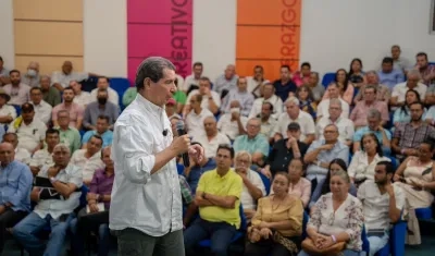 El presidente de Fedegán, José Félix Lafaurie, en la presentación de los Frentes Solidarios de Seguridad Ganadera