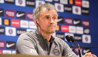Luis Enrique, entrenador del París Saint Germain.