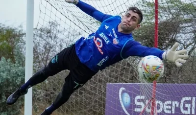 Santiago Mele, portero uruguayo del Junior. 