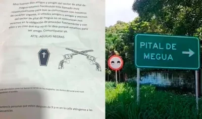 Este es el panfleto que circula en las últimas horas en Pital de Megua