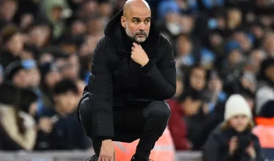 Pep Guardiola, entrenador del Manchester City. 