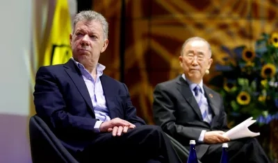El ex secretario general de la ONU Ban Ki-moon y el expresidente de Colombia Juan Manuel Santos son algunos firmantes de la carta