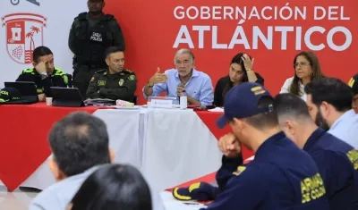 El Gobernador Eduardo Verano presidió el Consejo de seguridad. 
