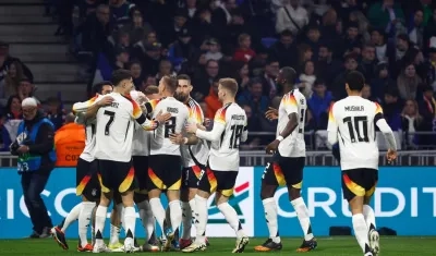 La celebración del equipo alemán.