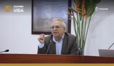 El Ministro de Hacienda, Ricardo Bonilla.