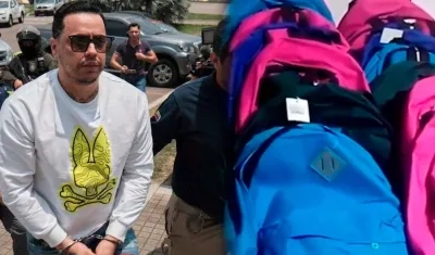 Jorge Eliecer Díaz Collazos, alias ‘Castor’, y los kits escolares.