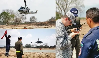 Control de incendio en el departamento del Magdalena. 