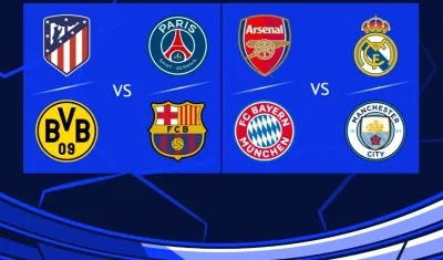 Los cruces de cuartos de final.