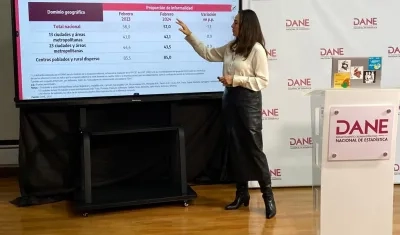 La directora del Dane, Piedad Urdinola.