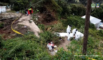 El CTI realizó la inspección técnica de los cuerpos.
