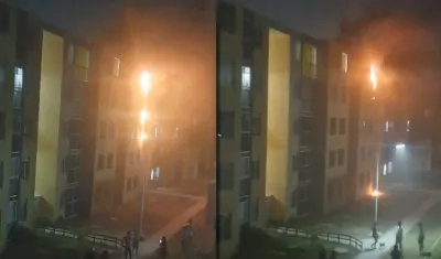 Incendio en apartamento de Soledad. 