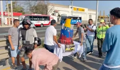 Levantan bloqueo en la Circunvalar.