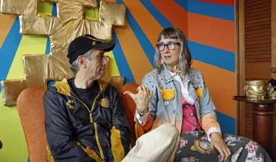 Los cantantes Andrea Echeverri y Héctor Buitrago del grupo Aterciopelados