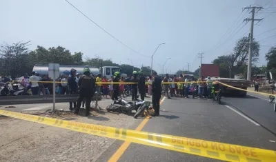 Una de las víctimas quedó muerta en el lugar de los hechos. 