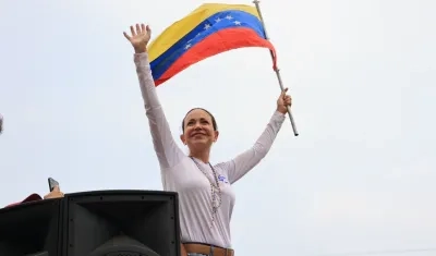 La candidata presidencial de Venezuela, María Corina Machado.