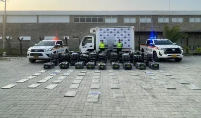 Marihuana incautada por la Policía. 