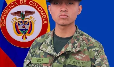 El soldado Jhon Alexander Sosa Galindo.