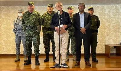 El Ministro de Defensa, Iván Velásquez.
