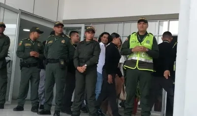 Nicolás Petro a la salida del Tribunal Superior de Barranquilla