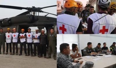 Operativo de búsqueda en la Sierra Nevada de Santa Marta. 