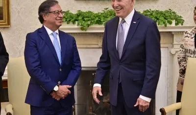 El Presidente Gustavo Petro y el mandatario de Estados Unidos, Joe Biden.