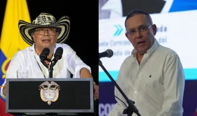 El Presidente Gustavo Petro y el senador Efraín Cepeda.