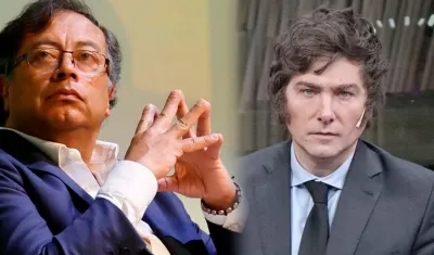 Presidentes de Colombia y Argentina, Gustavo Petro y Javier Milei. 