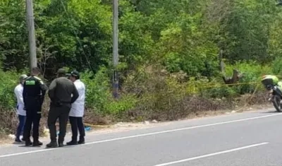 Lugar donde fue encontrada la mujer. 