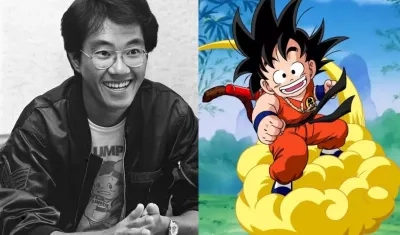 Akira Toriyama y Gokú.