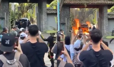 Imágenes del ataque.