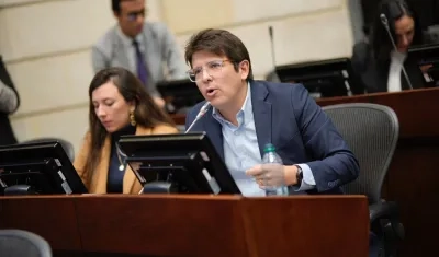 El senador Miguel Uribe Turbay.