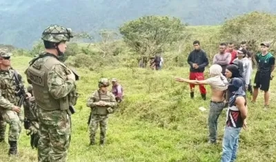 El Ejército intentó dialogar, pero la comunidad no aceptó