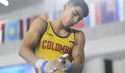 Ángel Barajas, gimnasta colombiano. 