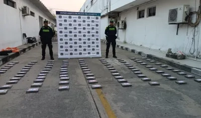 Clorhidrato de cocaína incautada.