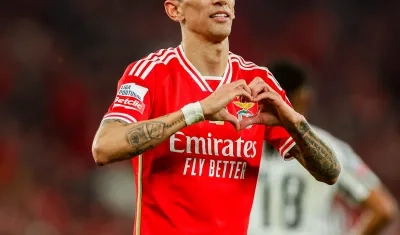 Ángel Di María, atacante argentiino del Benfica.