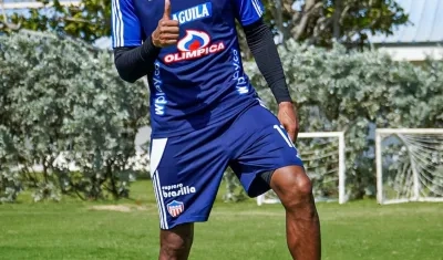 Gabriel Fuentes se reintegró al Junior luego de estar con la Selección Colombia. 